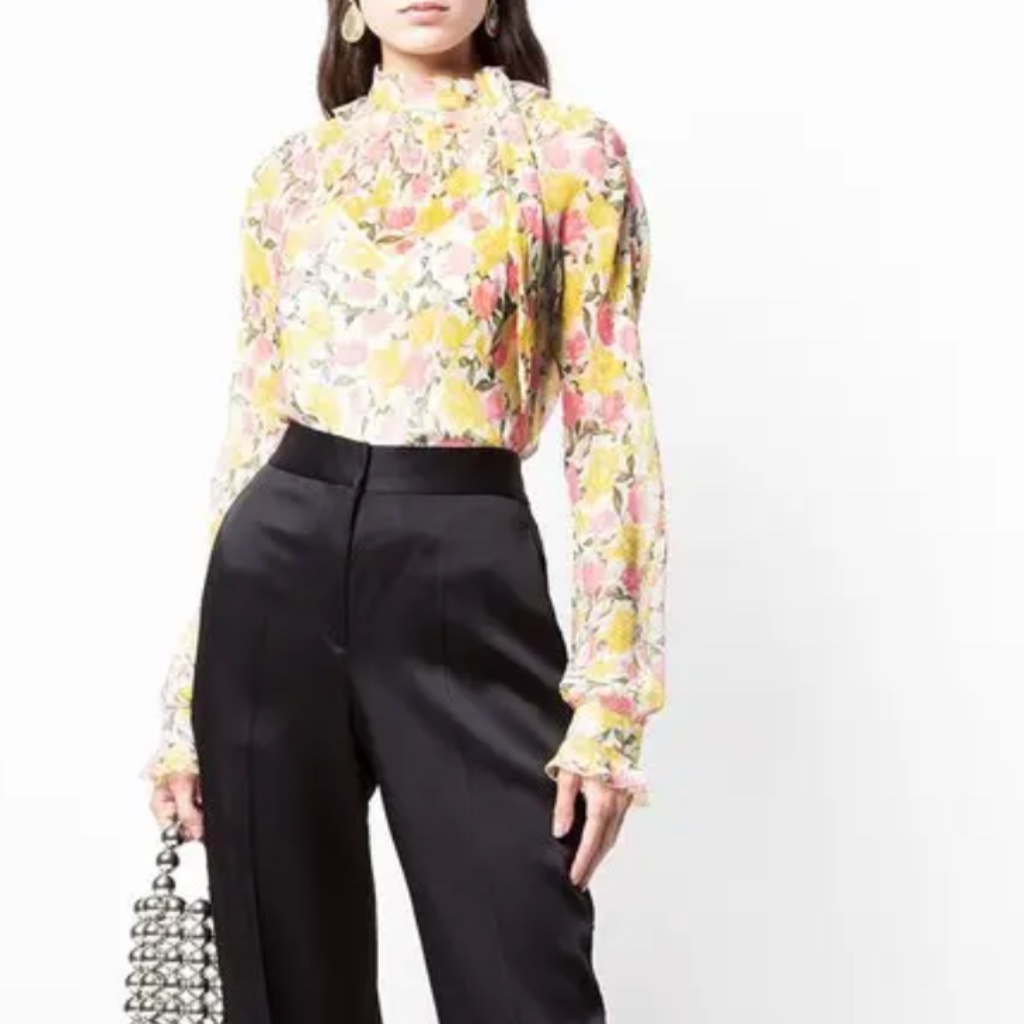 Jason Wu Collection Sheer Floral Blouse Nwt